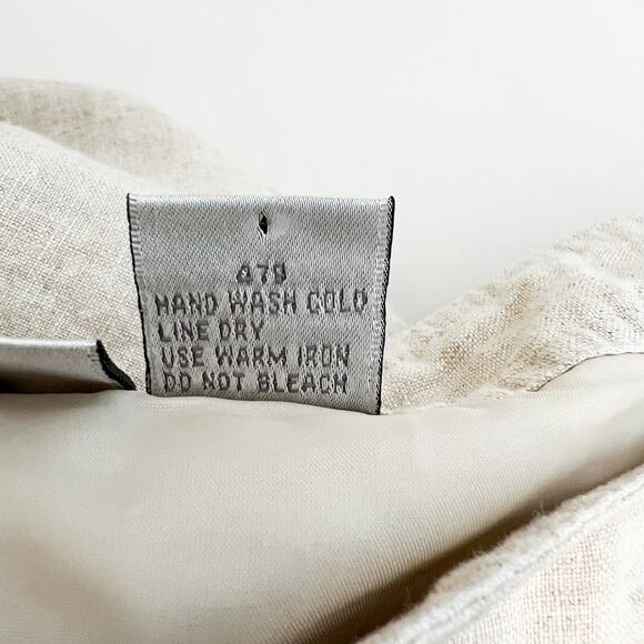 VTG Spiegel Linen Pants Womens 18 Wide Leg Fisherman Coastal Baggy Boho Beachy - Picture 7 of 10